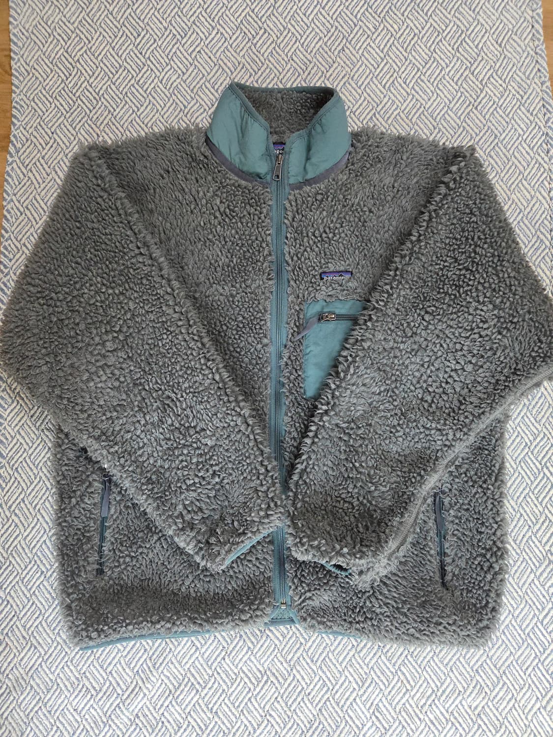 (XL)파타고니아 01s Usa 차콜 딥파일 레트로가디건 상품이미지3