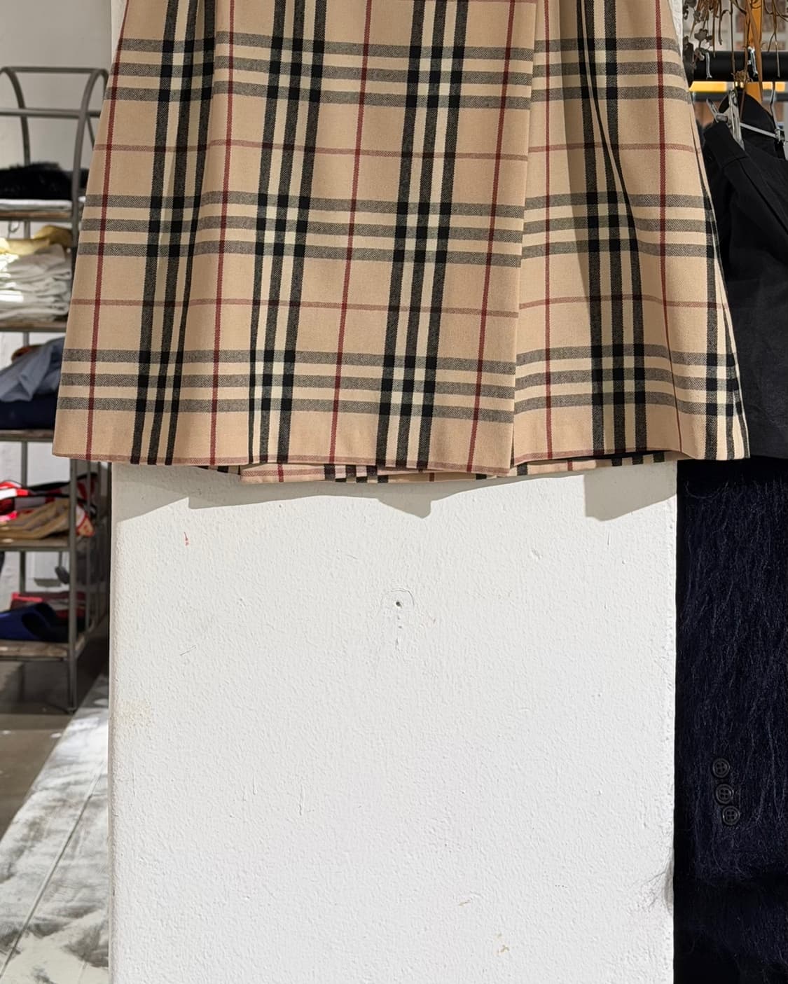 버버리 베이지 노바체크 울 미니스커트 상품이미지5