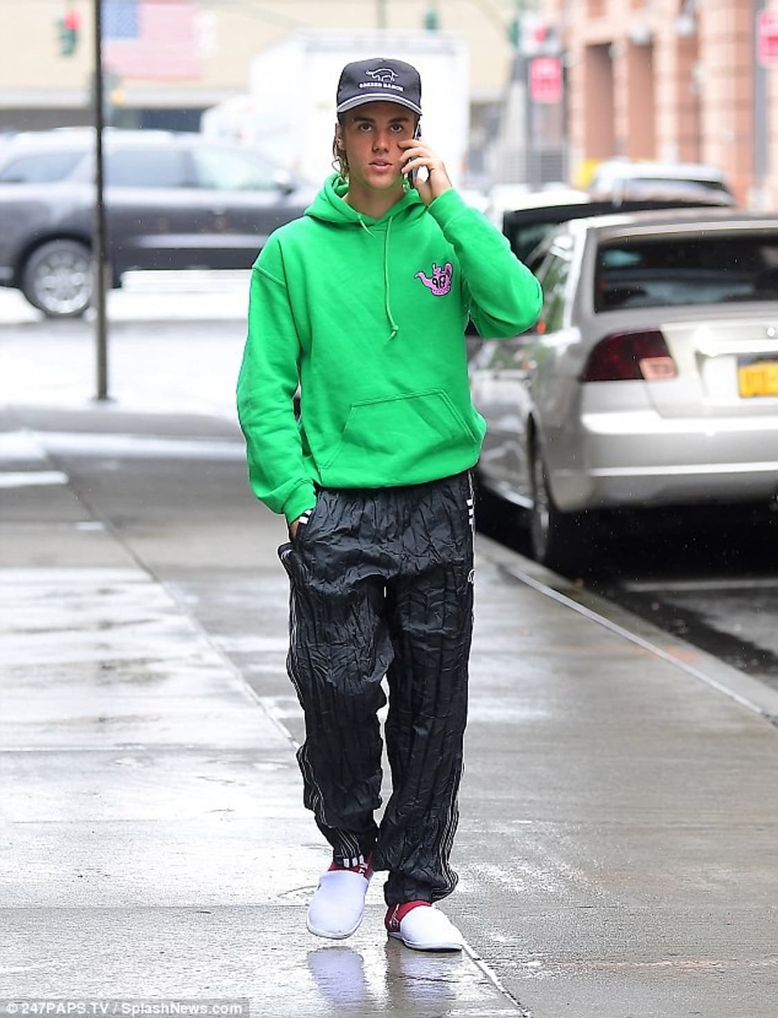 [M] 아디다스 X 알렉산더왕 쭈글이 트랙 팬츠 블랙 상품이미지1