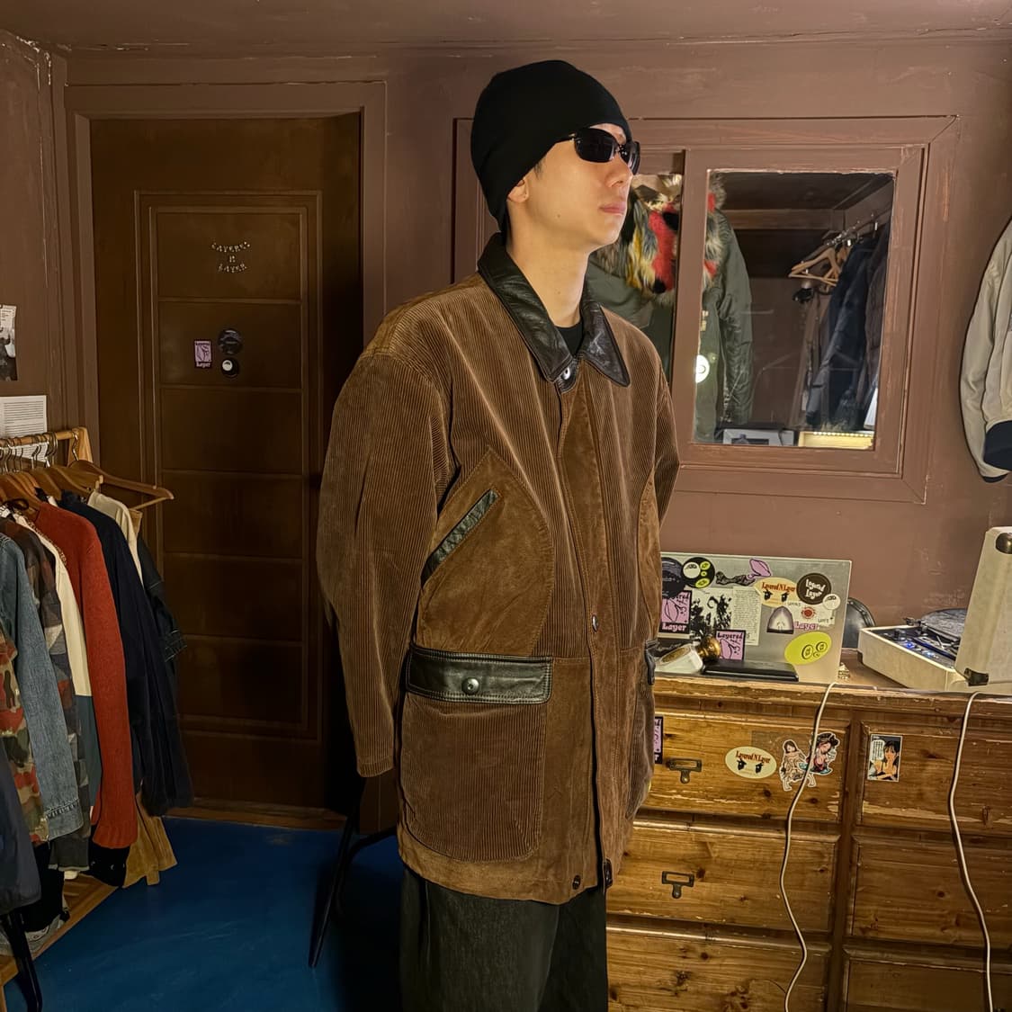 ROTARY GROUP CORDUROY LEATHER JACKET 상품이미지3