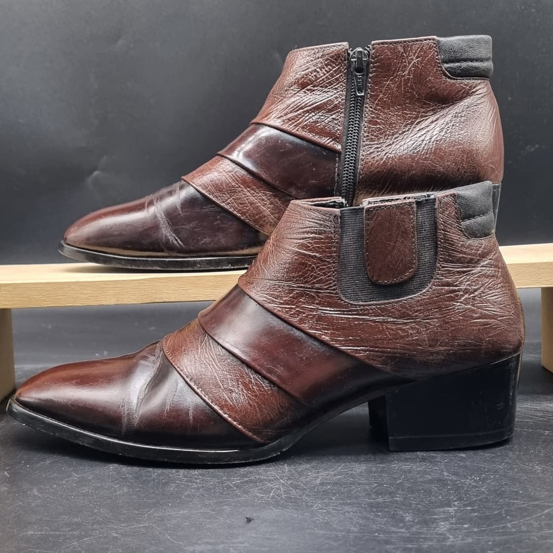 303캉캉 남성 키놉이 수제구두 실사이즈260 상품이미지1