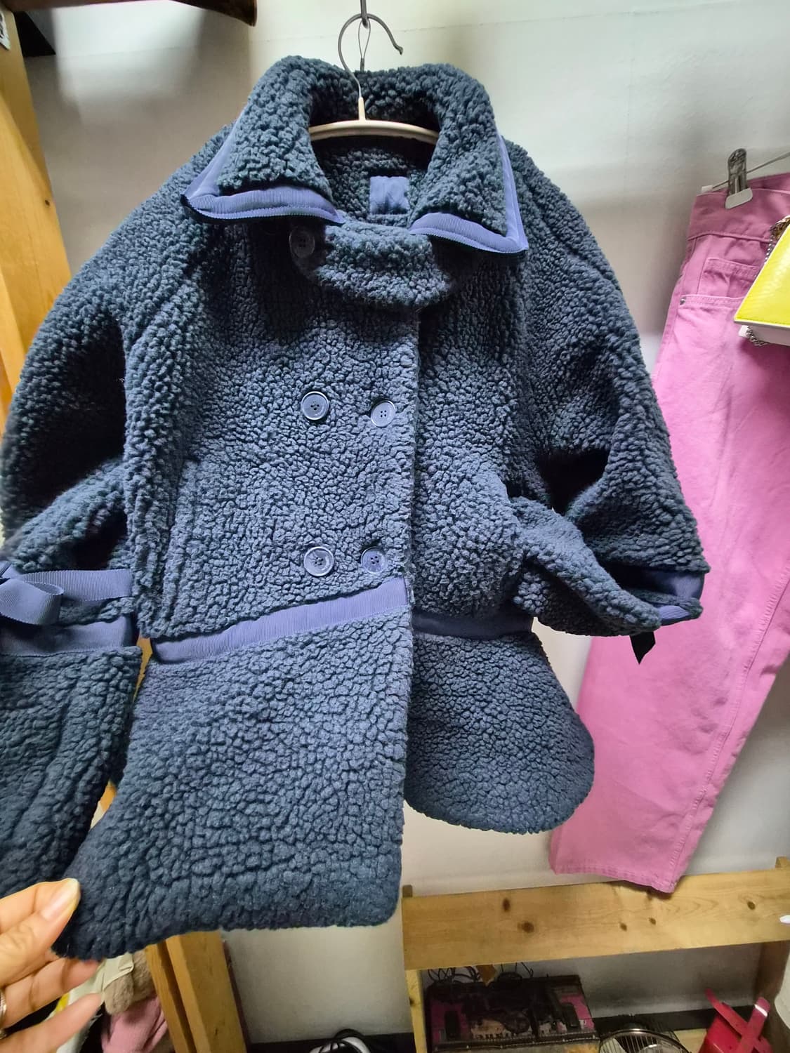 the studio k 러블리 페플럼 테디 자켓 상품이미지5