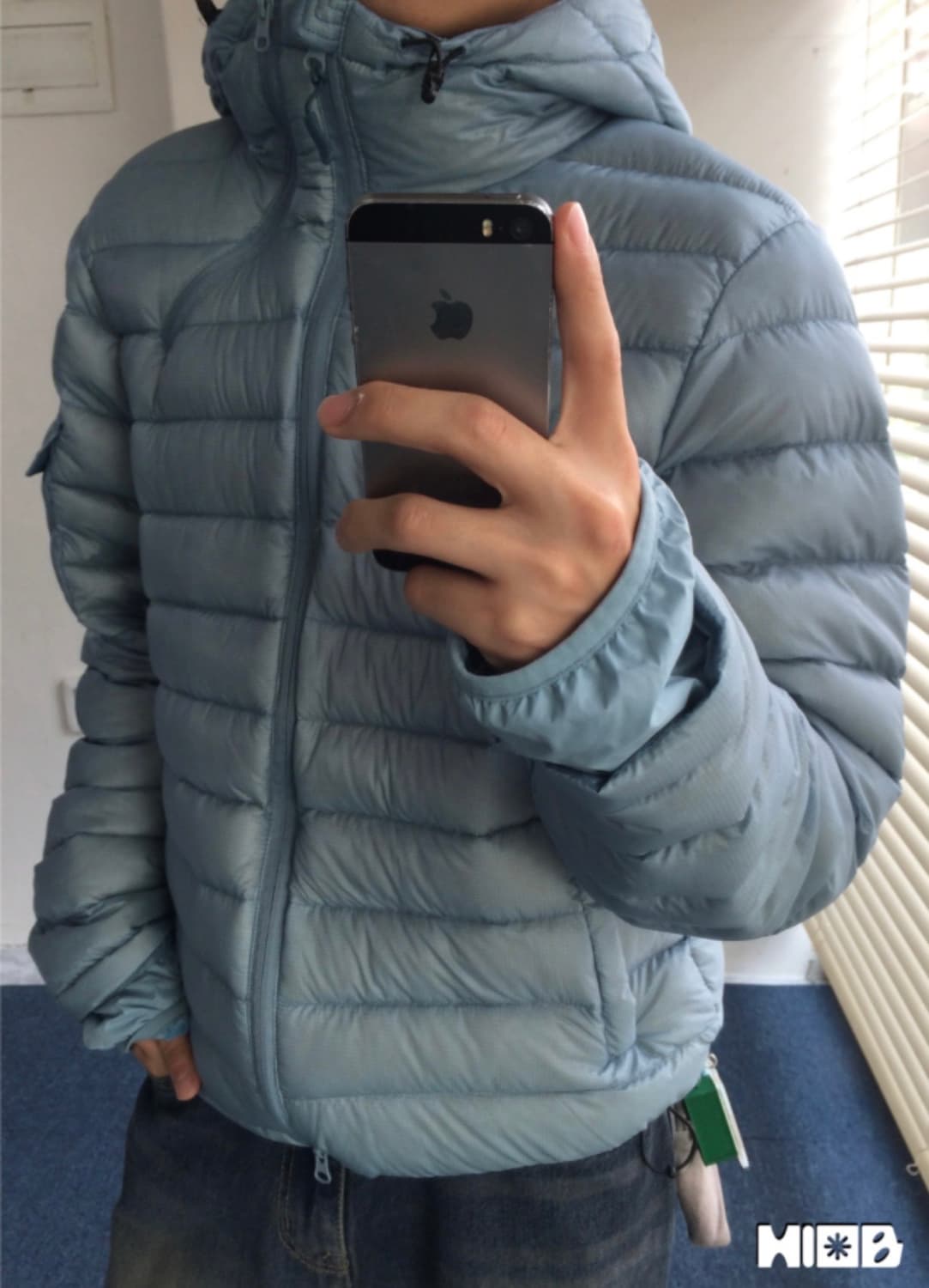 경량패딩 (Muffin Light Down Puffer, skyblue) 상품이미지1