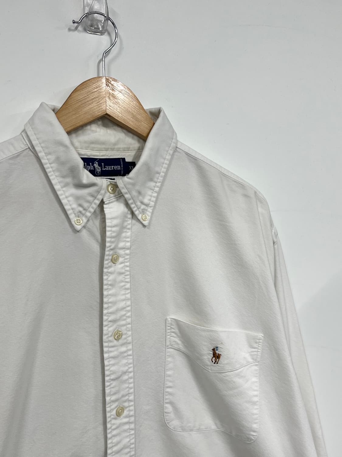 폴로 랄프로렌 옥스포드 화이트 셔츠 오버핏 상품이미지2