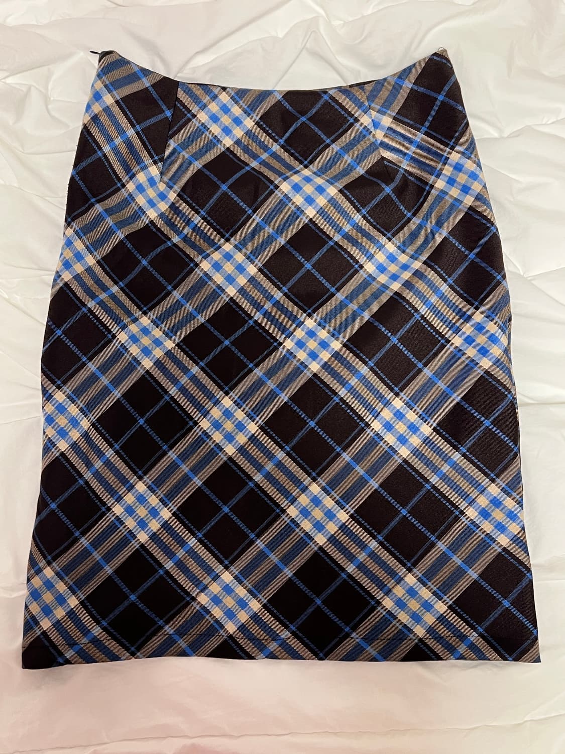 골반 미디 체크 스커트 빈티지 상품이미지2