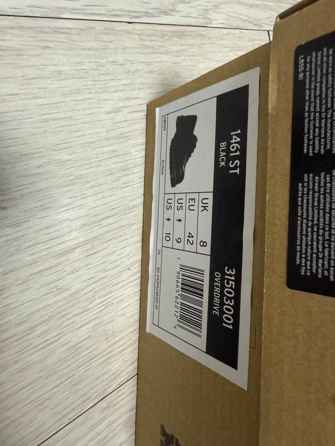 닥터마틴 벡스 스틸토 블랙 S급 270 size 급쳐 상품이미지4