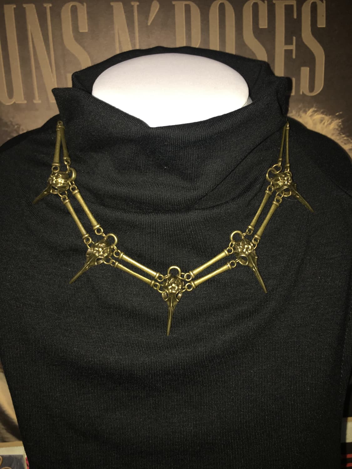 No. 52 / 난리나버린 악마인지 새인지 펑크 목걸이 상품이미지1