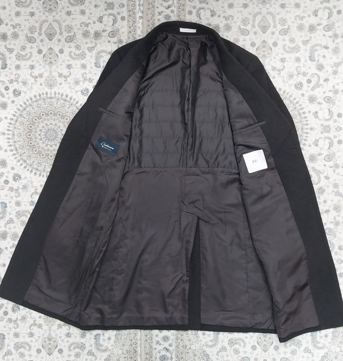 sieg 캐시미어 혼방 다크 브라운 코트 105 상품이미지2