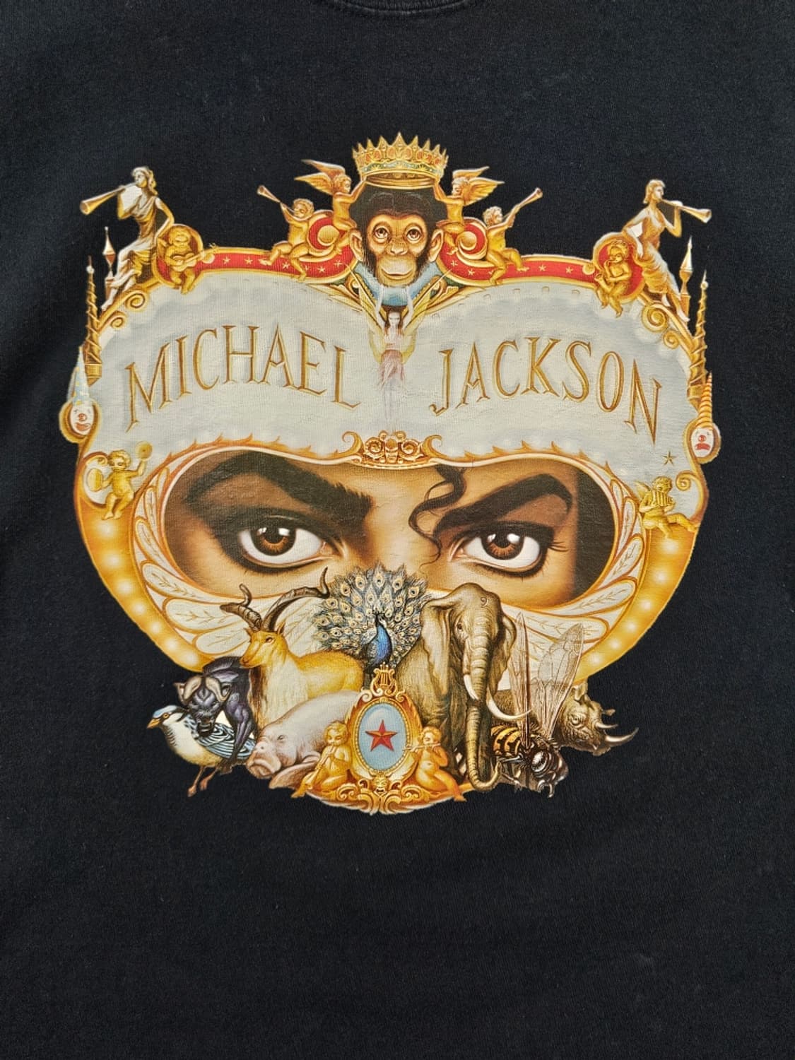 92~93 마이클잭슨 월드투어 빈티지 반팔 티셔츠 (S추정)/ 11822 상품이미지5