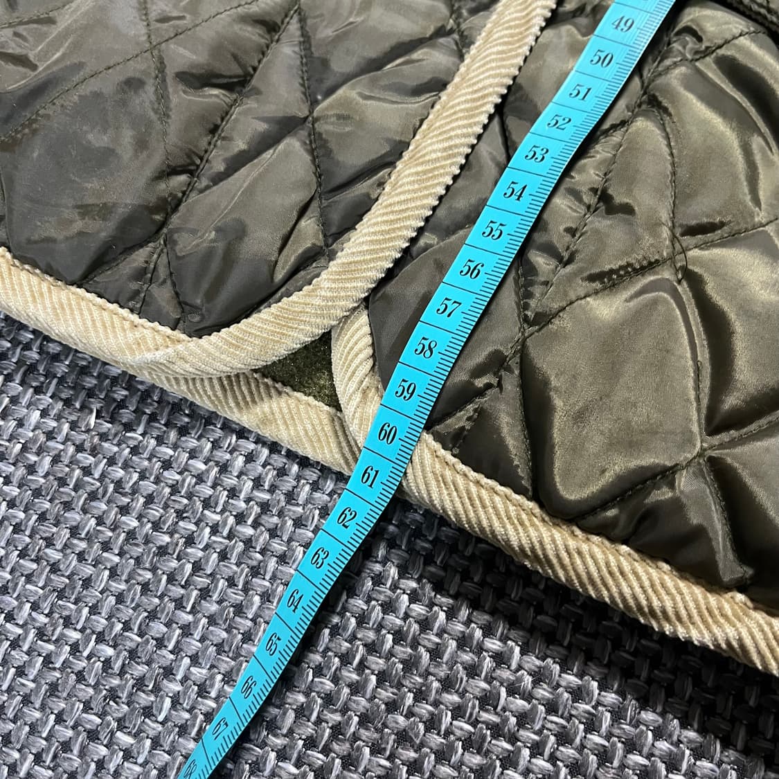 폴로 퀼팅 자켓 우먼즈 카키 상품이미지7