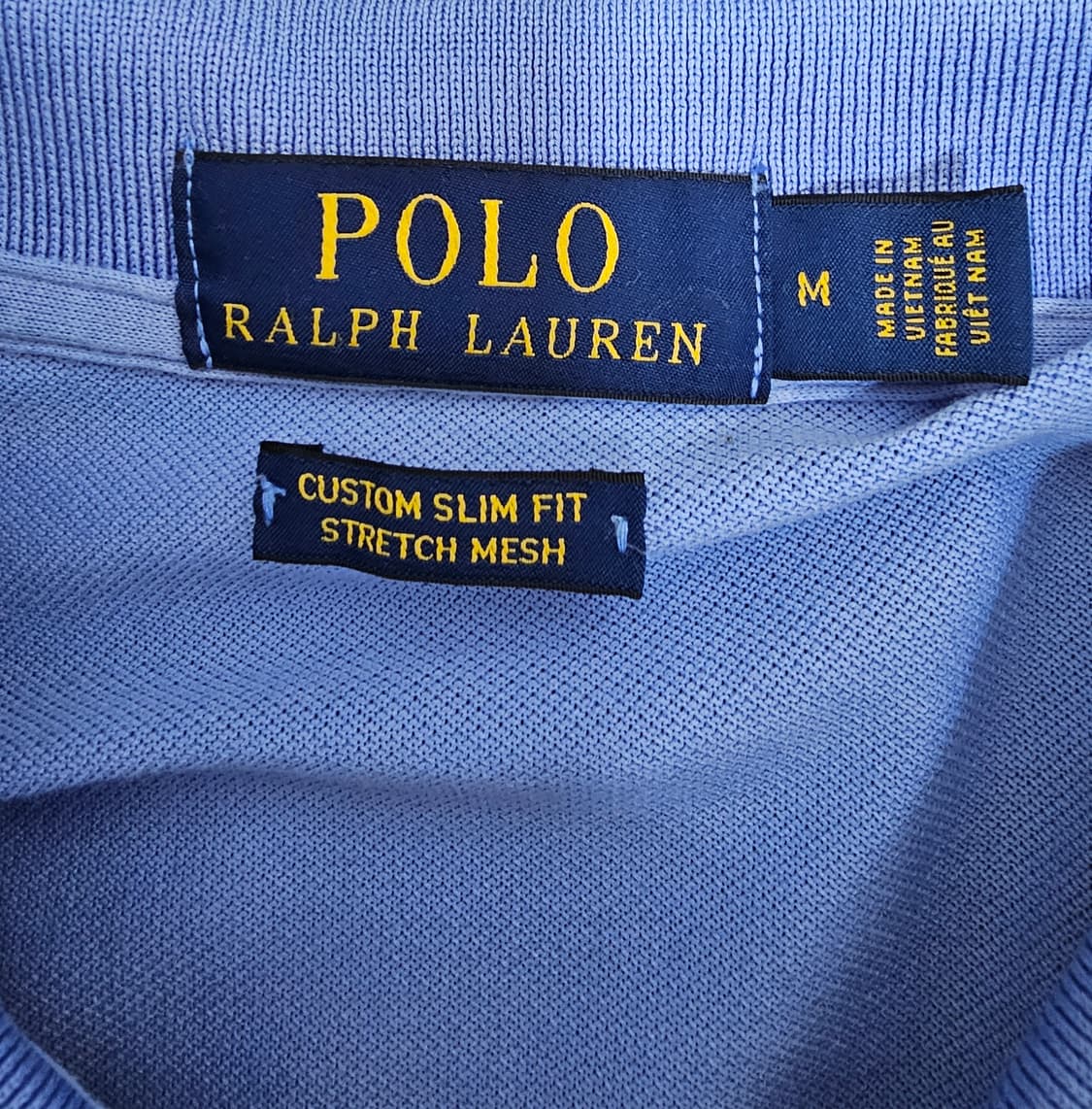 폴로랄프로렌 코튼 스카이블루 반팔카라티 M 상품이미지3