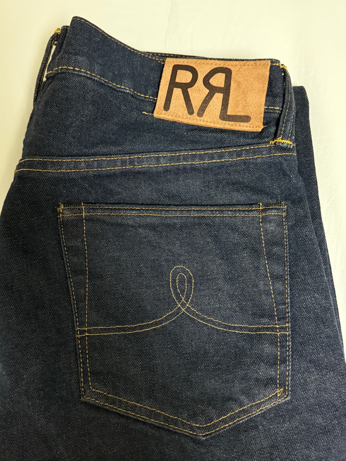 RRL 스트레이트핏 원스 워시 셀비지 진 32/32  상품이미지2