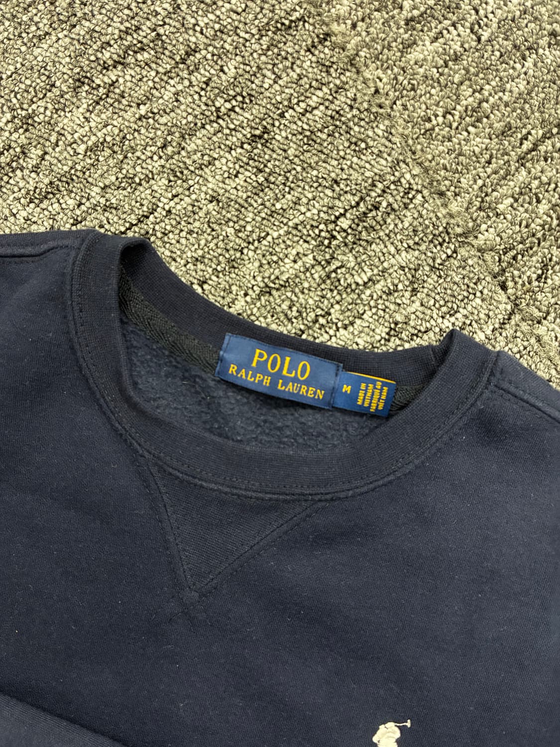폴로 랄프로렌 네이비 화이트 포니 맨투맨 M 상품이미지5