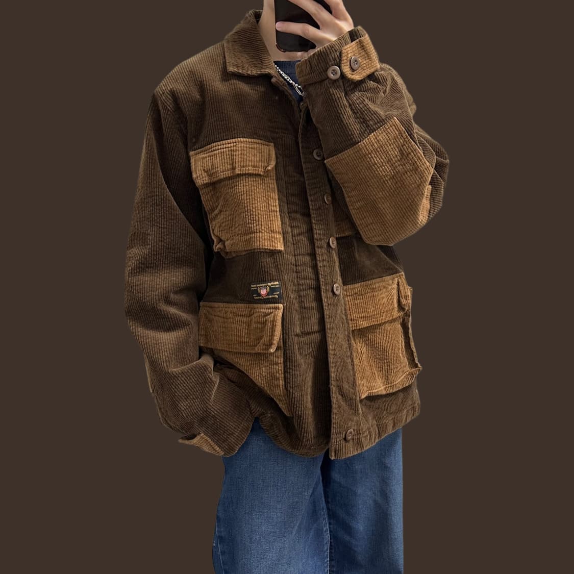 모노플로우 포켓 코듀로이 자켓 상품이미지2