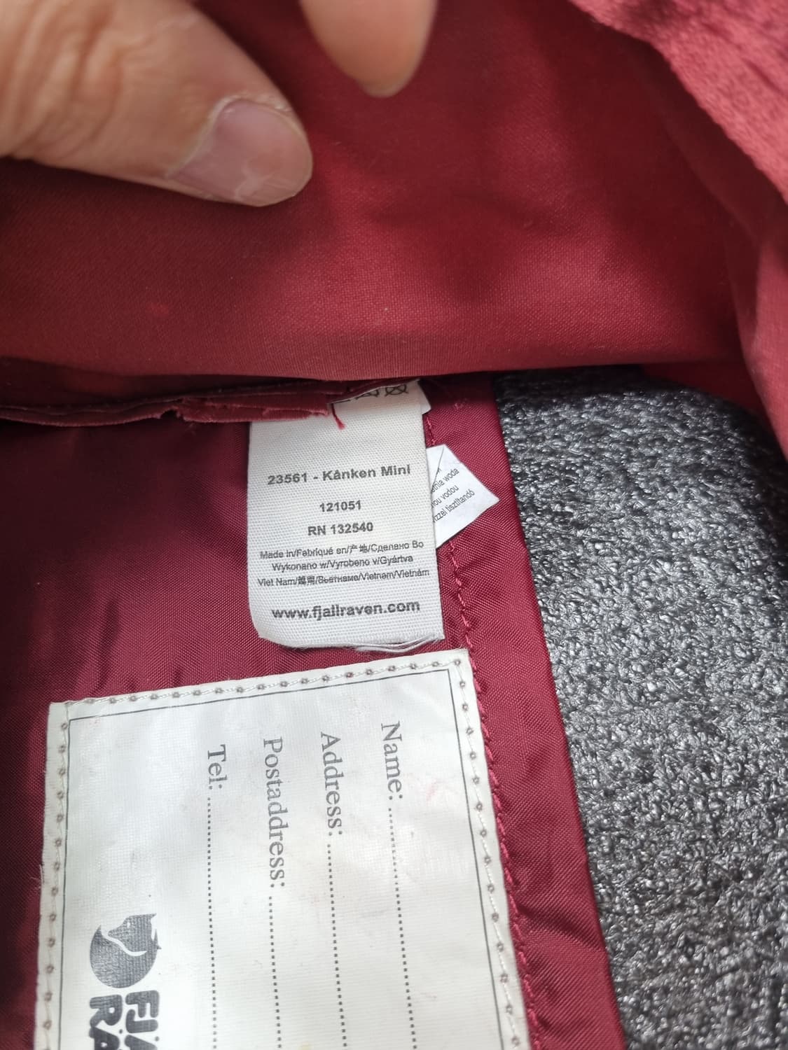 피엘라벤 칸켄 포그 미니 7L 백팩옥스 레드 상품이미지7