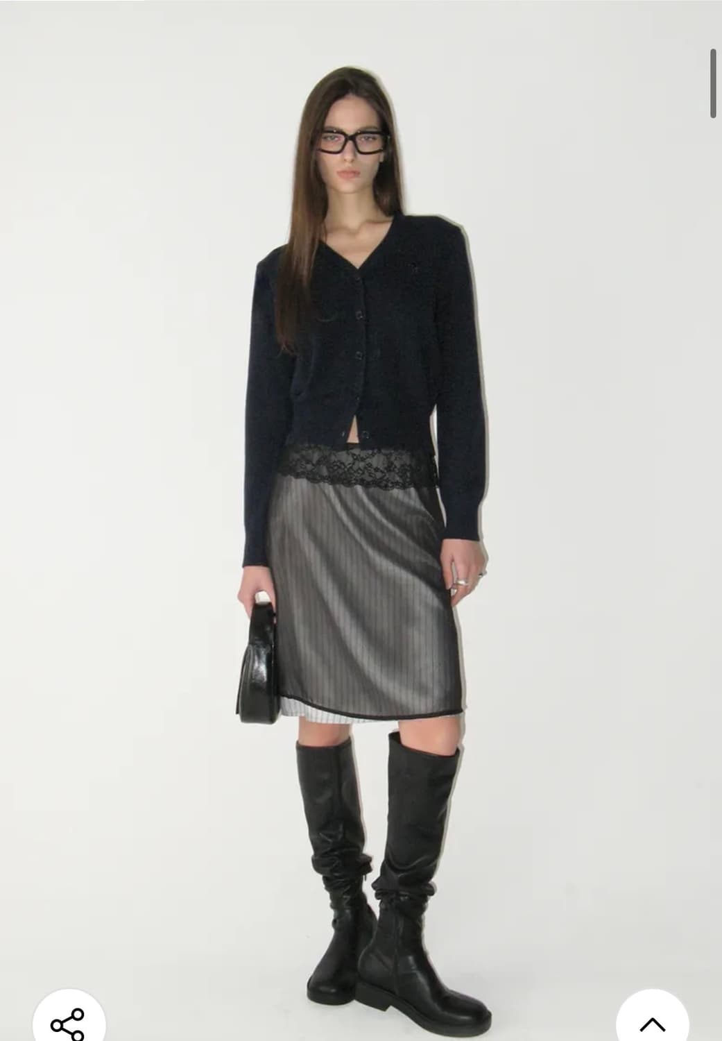 (미개봉 새상품) 썬번프로젝트 Lace Layered Midi Skirt 상품이미지1