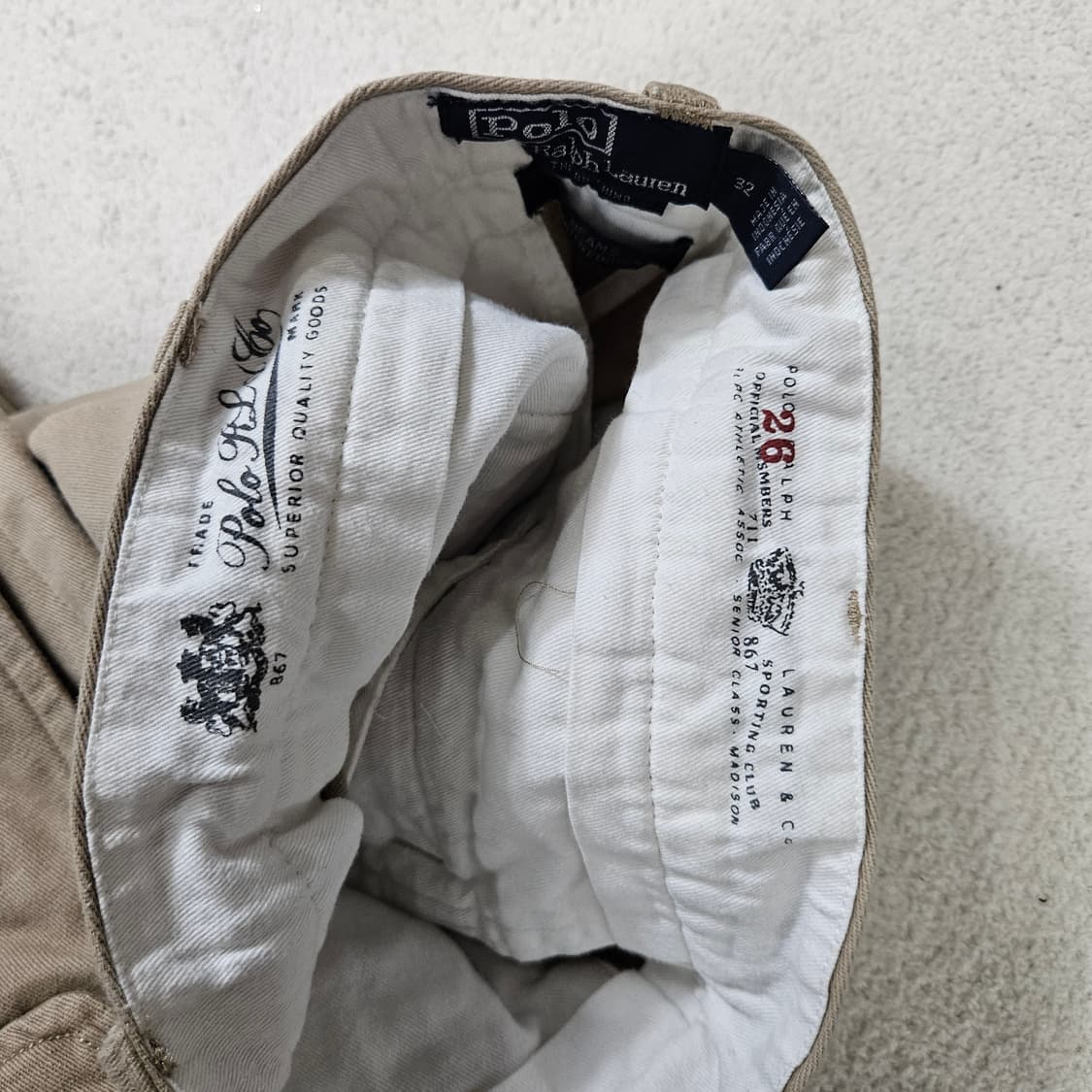 빔즈 폴로 빅 치노 팬츠 32 베이지 상품이미지7