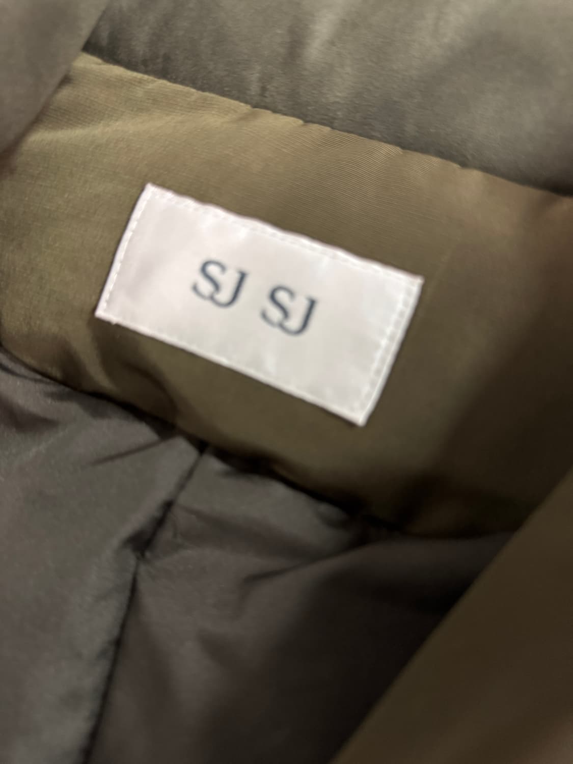 여성 한섬 SJSJ 구스다운 너구리 퍼 후드 패딩 상품이미지3