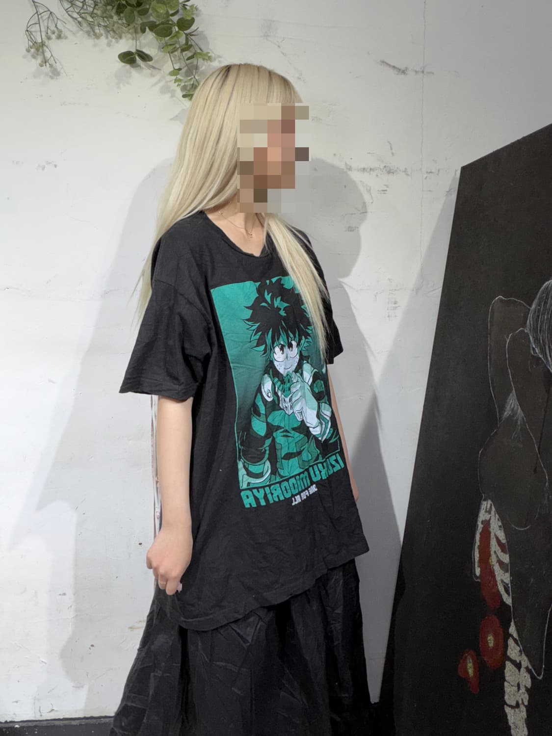 나히아 미도리아 이즈쿠 프린팅 반팔 티셔츠 XL 상품이미지6