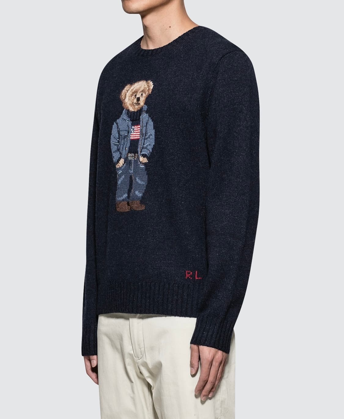 폴로 성조기 베어 니트 M 새상품 상품이미지2