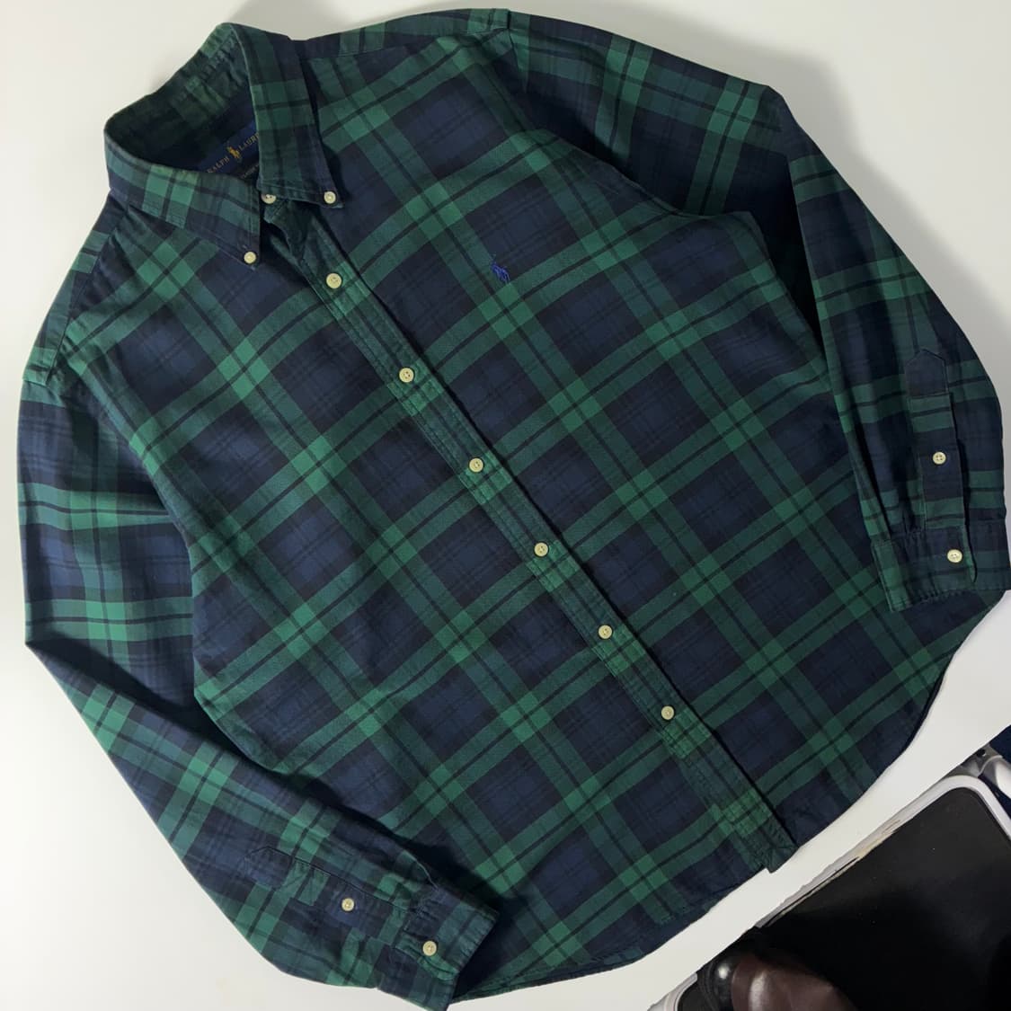 Polo 폴로 랄프로렌 그린 타탄체크 옥스포드 셔츠 상품이미지2