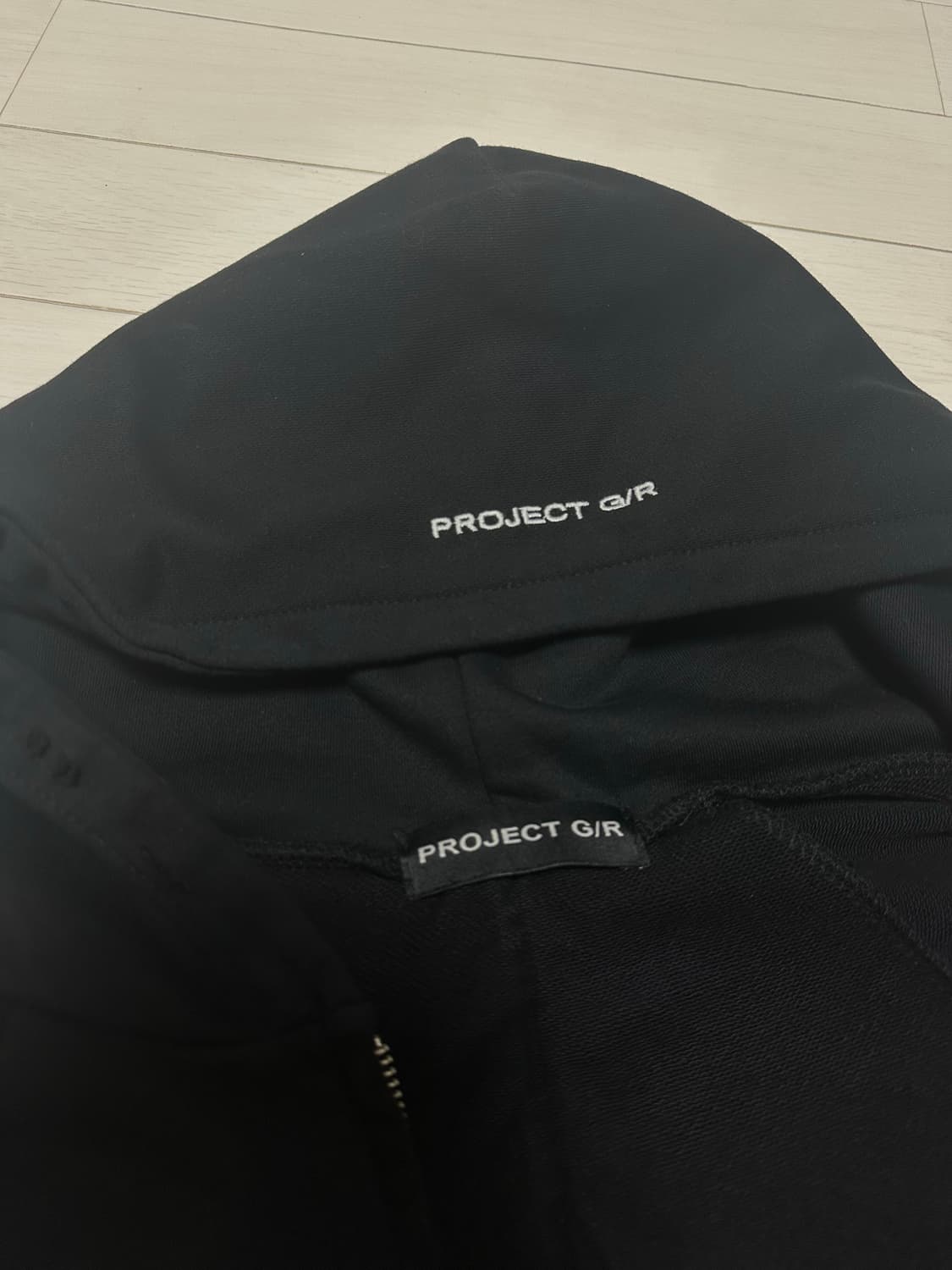 프로젝트gr 리컨스트럭티드 폴디드 후드집업 상품이미지3