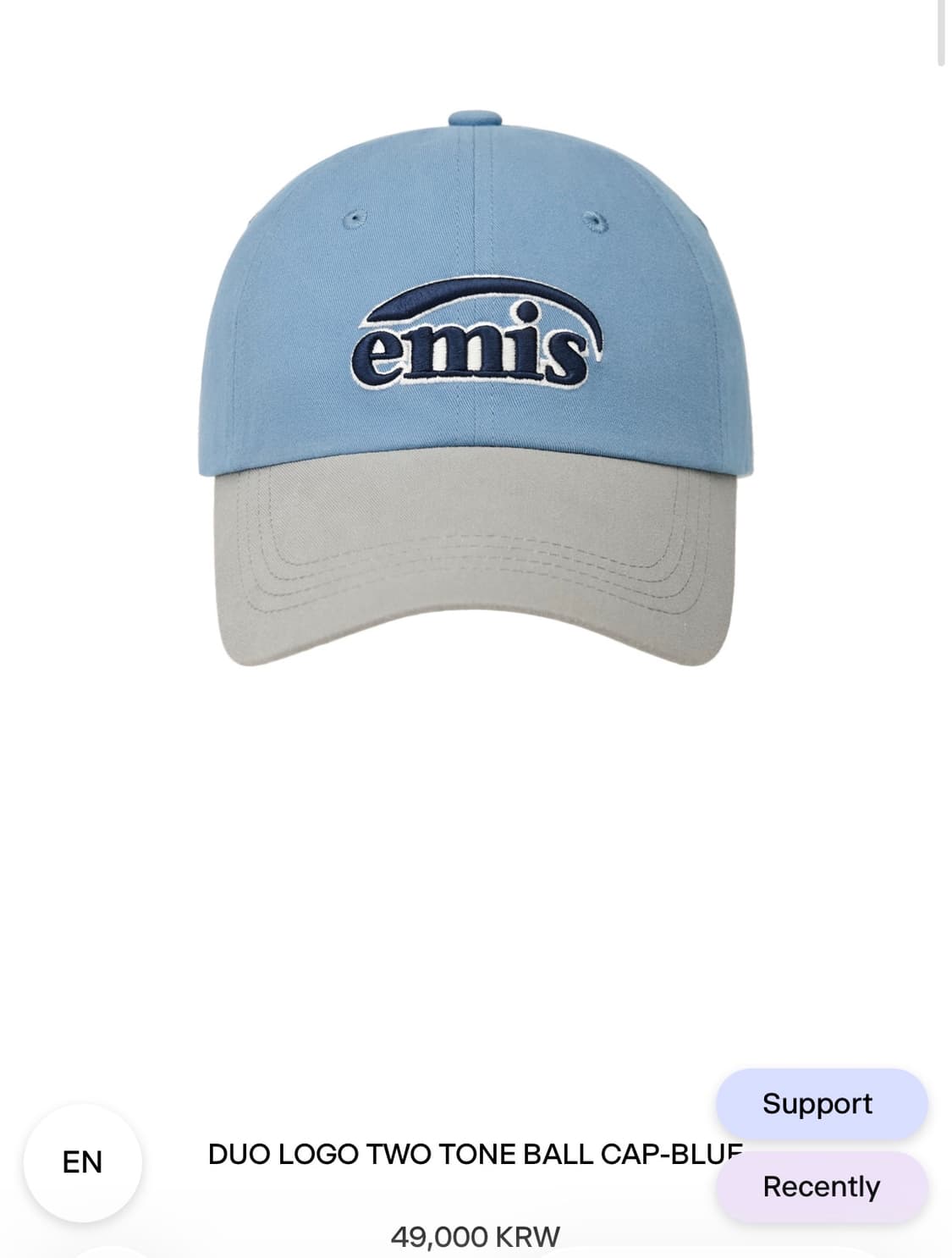 이미스 볼캡, 모자 (새상품)  상품이미지2