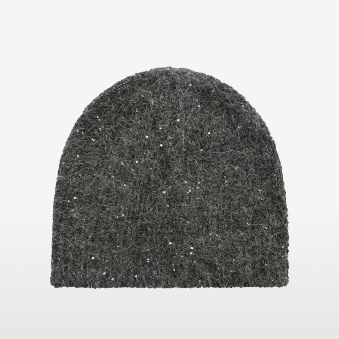 트리밍버드 비니 Spangle Angora Beanie 차콜 색상 상품이미지2