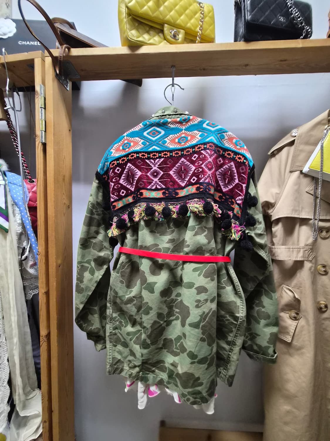 자라 카모 패턴 에스닉 자켓 상품이미지2