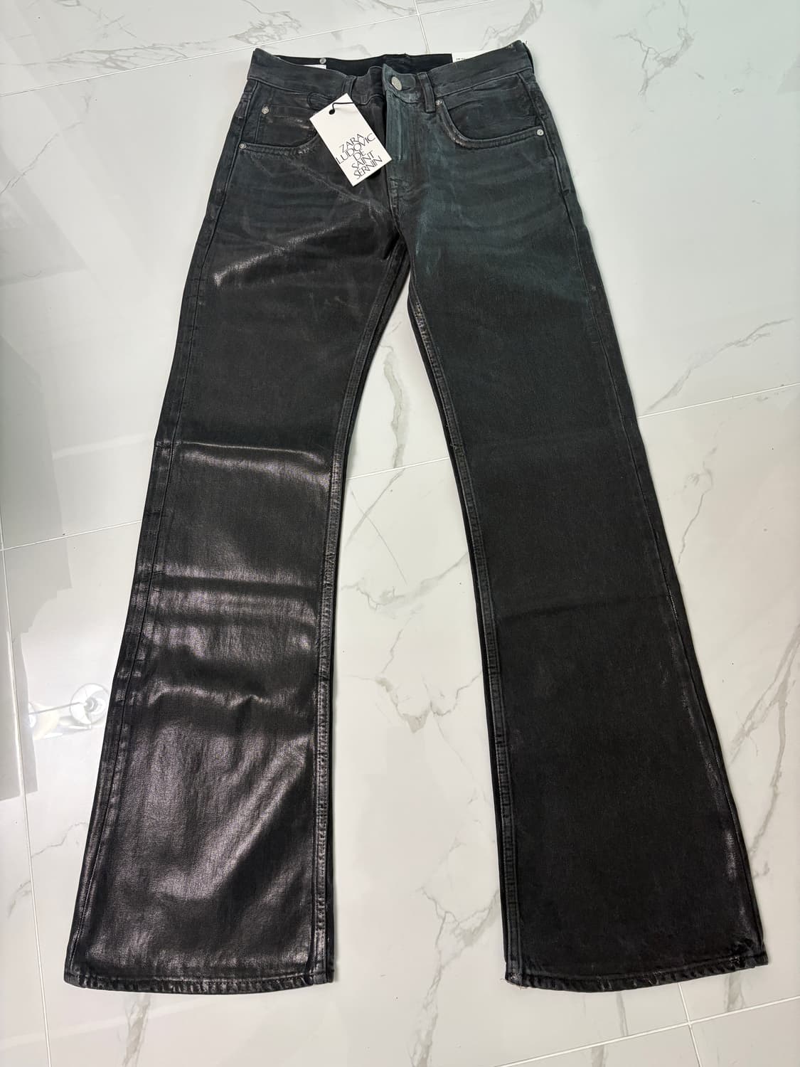 자라 X Ludovic de Saint Sernin 블랙왁스코팅 진 상품이미지1