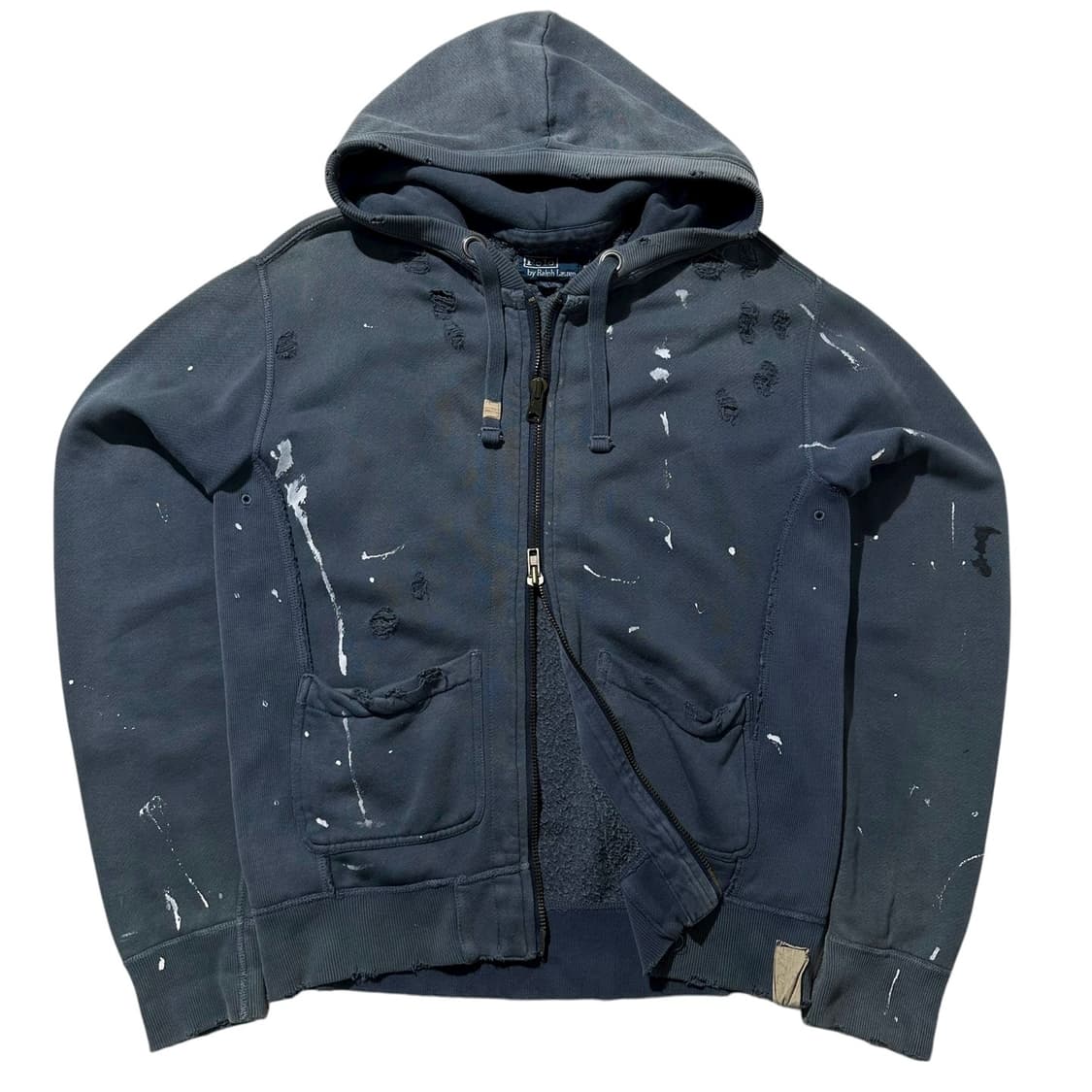 폴로 랄프로렌 디스트로이드 페인팅 투웨이 후드집업 상품이미지1