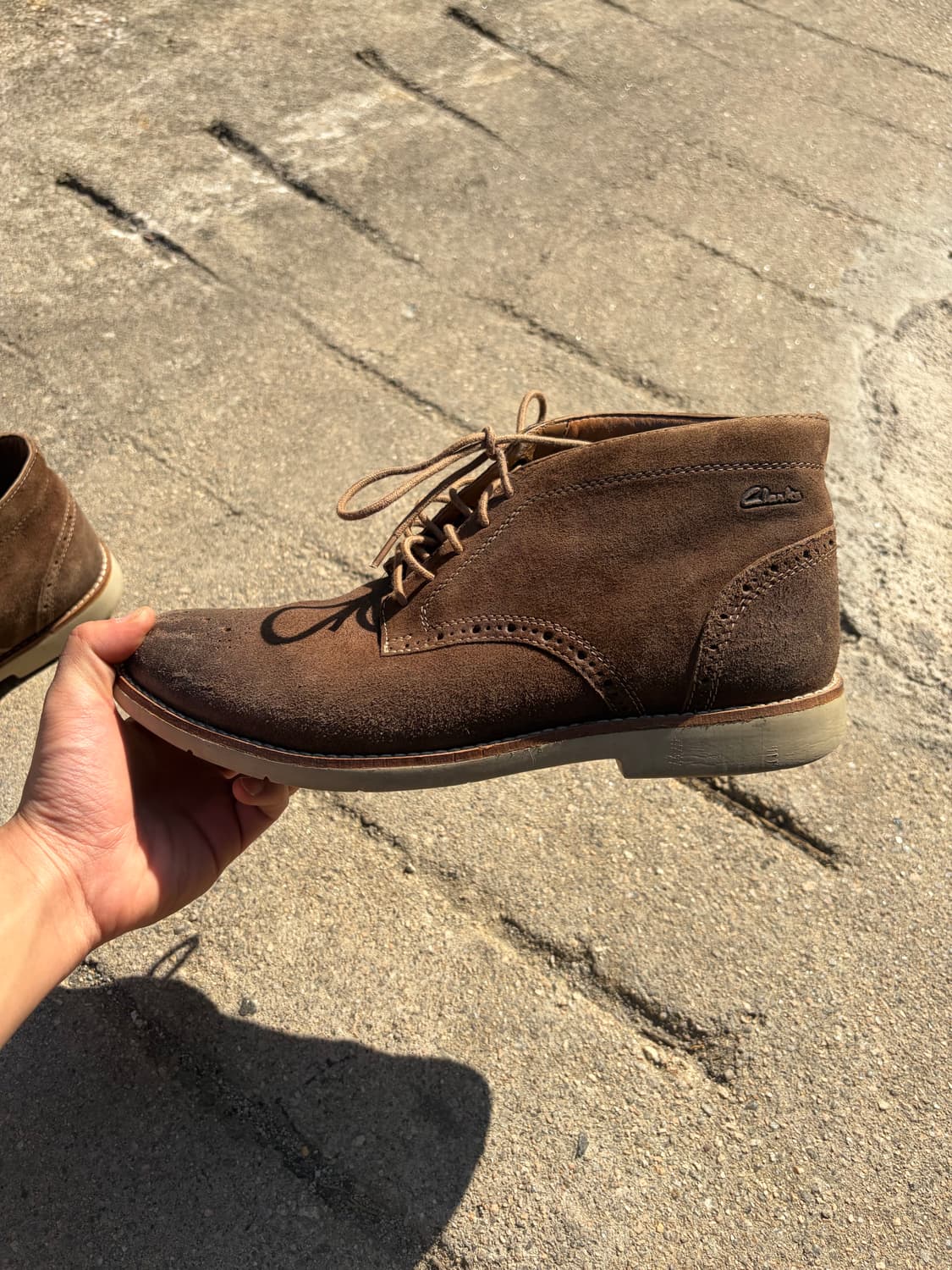 Clarks 브라운 스웨이드 데저트 부츠 265mm 상품이미지4