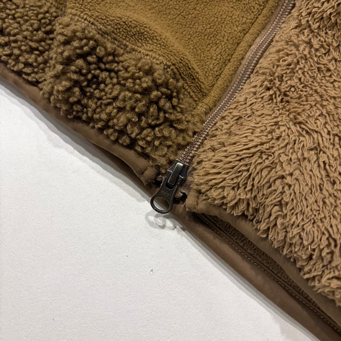 [L] 유니클로 x 엔지니어드가먼츠 배색 후리스 브라운 D124 상품이미지7