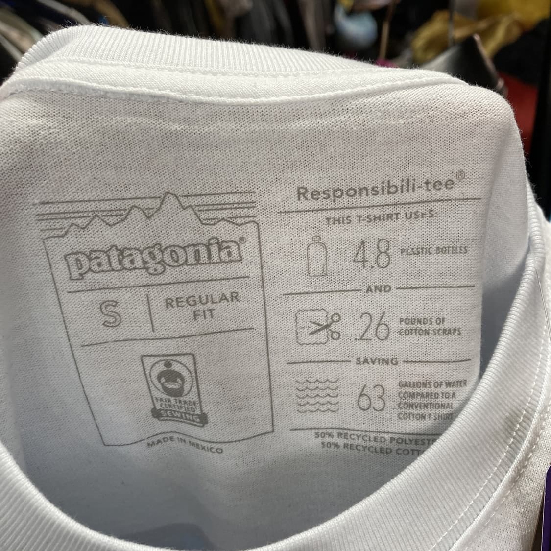 파타고니아 택새상품 남성반팔 화이트 95  상품이미지4