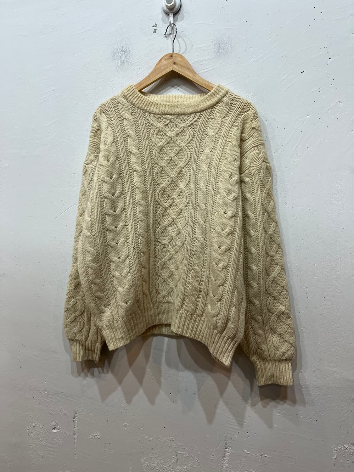 City Guy 퓨어울 아란 케이블 니트 스웨터  상품이미지1