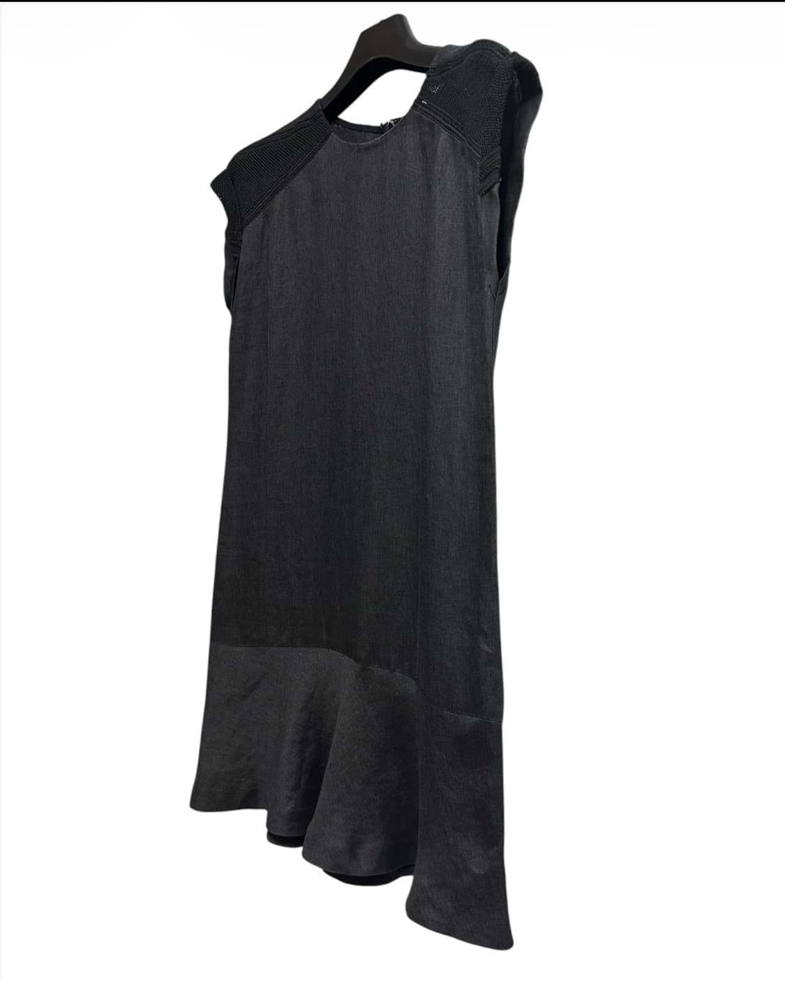 산드로(sandro) 마100% 블랙 슬리브리스 원피스 43size 상품이미지8