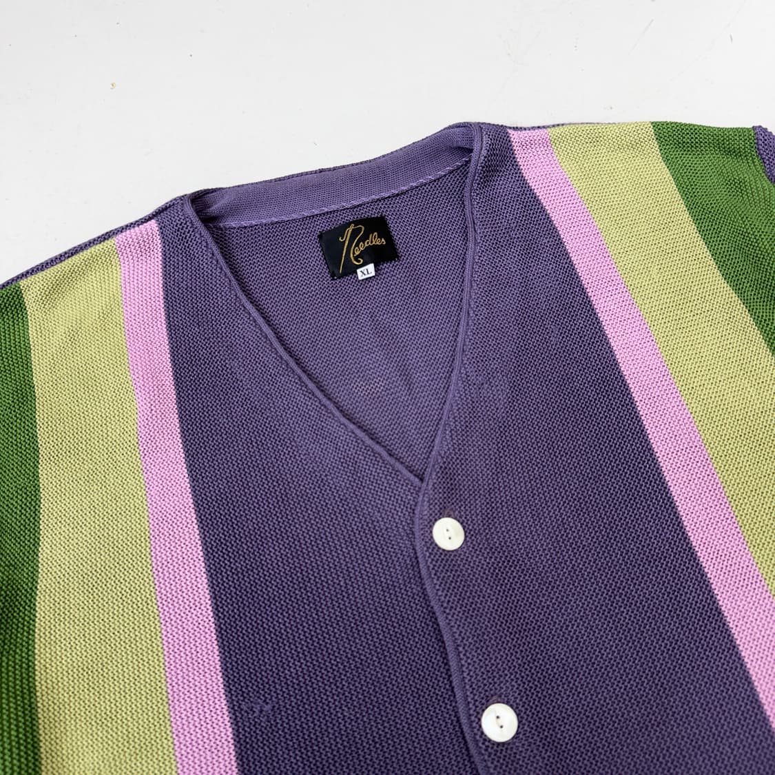 니들스 19SS 배색 펄 스티치 니트 가디건  상품이미지2