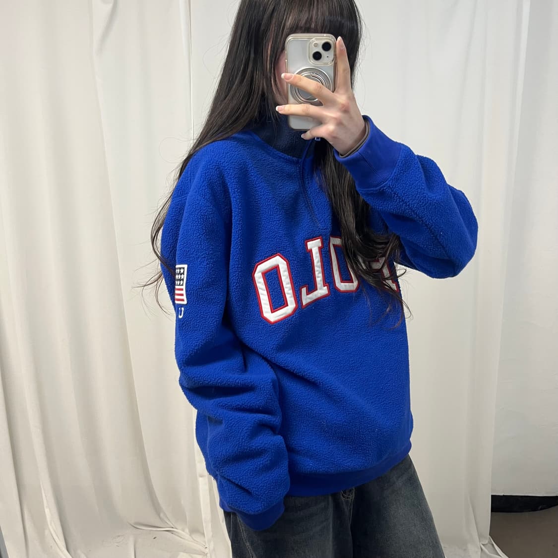 Polo  Flag Blue Half Zip Fleece 상품이미지2