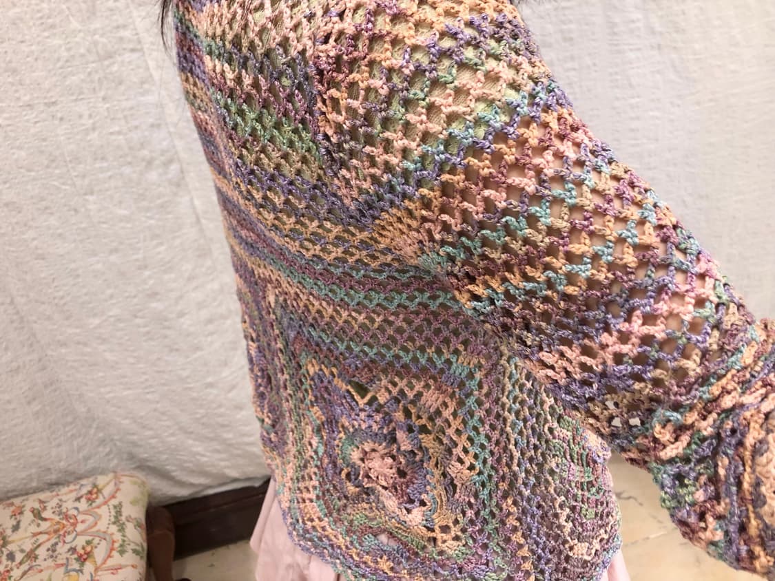 Flower point crochet cardigan 상품이미지2