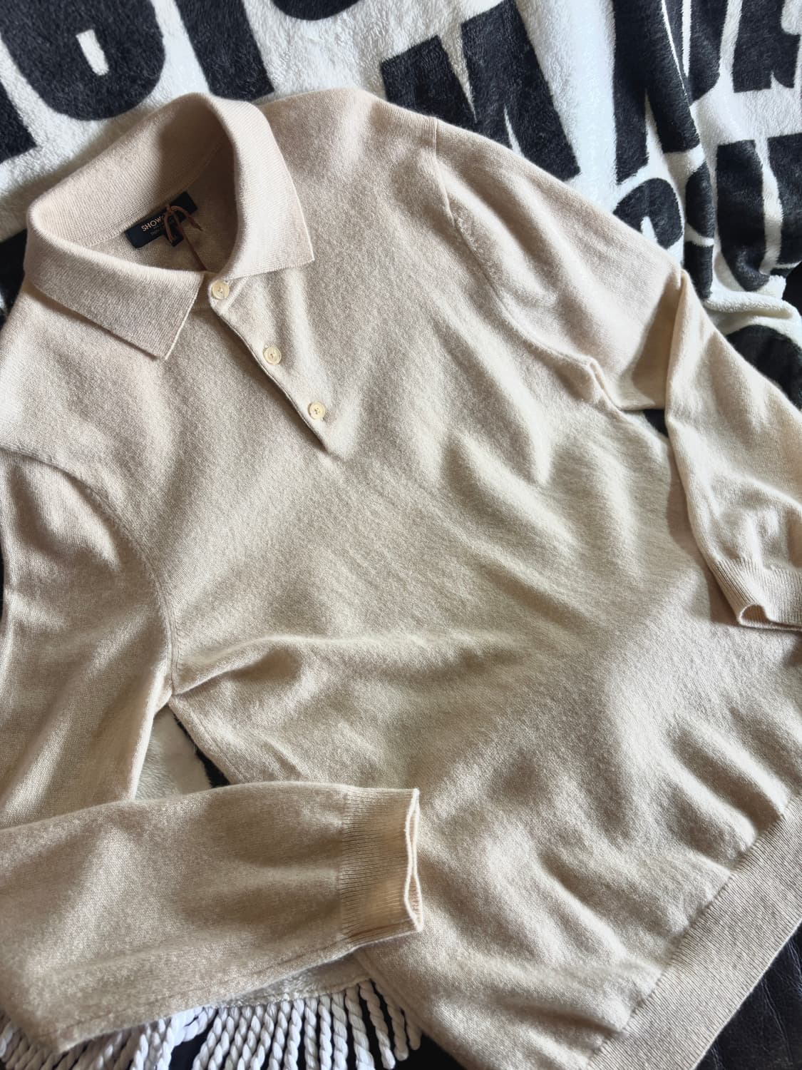 SHOW&TELL 캐시미어 100% 카라 니트 상품이미지4