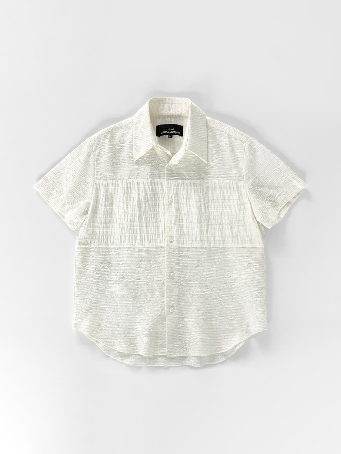 (Deadstock) 2008 트리콧 꼼데 가르송 텍스쳐 셔츠 상품이미지2