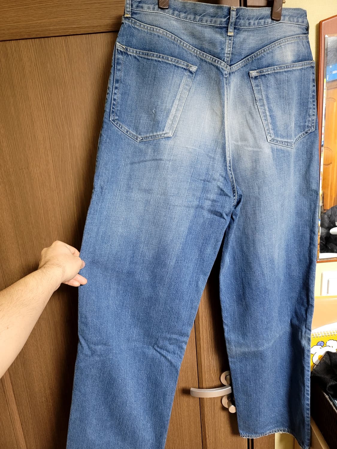 마카 marka  오가닉코튼 12oz 루즈 스트레이트핏 데님 3사이즈 상품이미지2