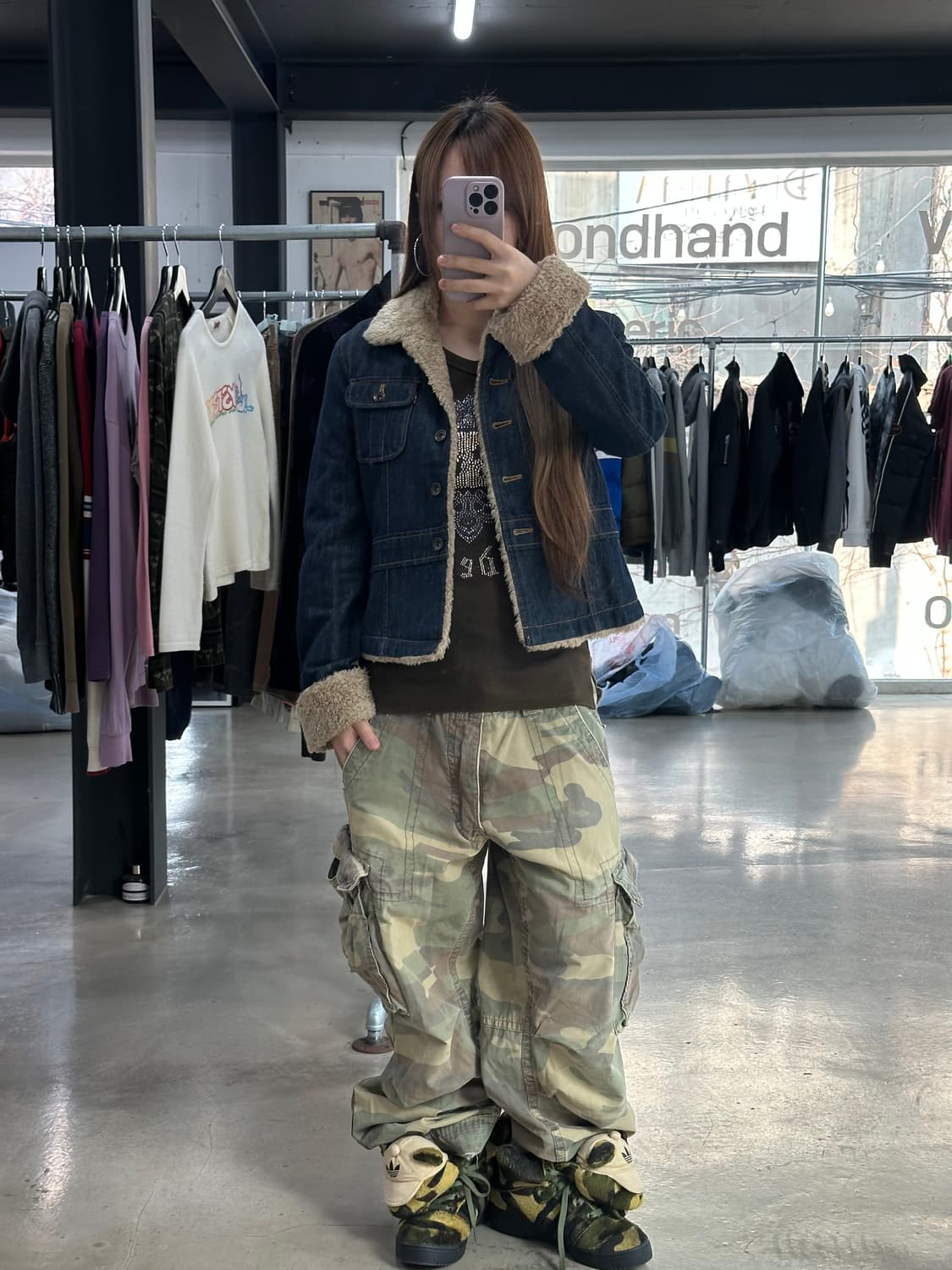 리바이스 데님퍼 포켓 쉐르파 자켓 상품이미지3