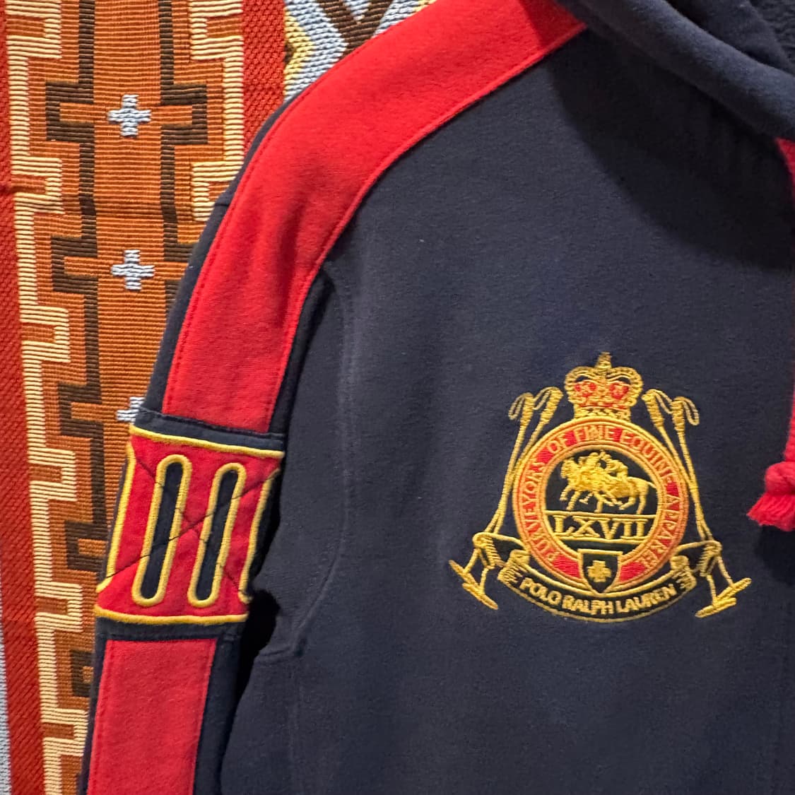 90‘s 폴로 빅포니 사이드라인 후드집업 상품이미지2