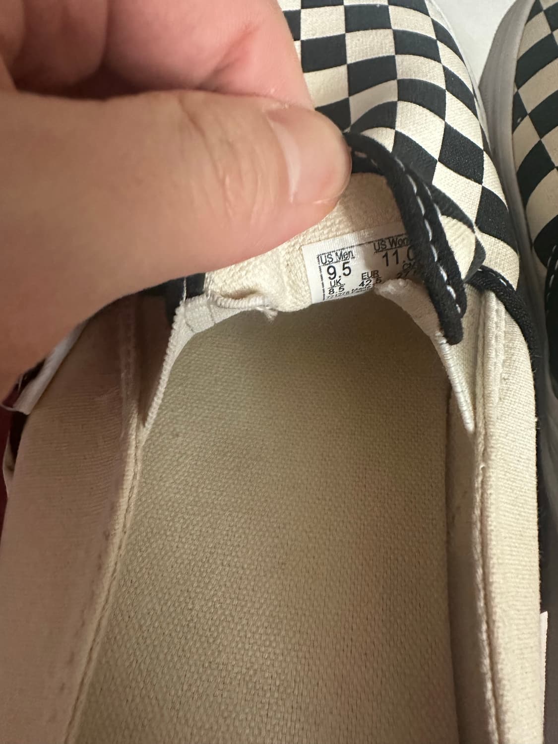 반스 슬립온 체커보드 뮬 새상품 상품이미지5