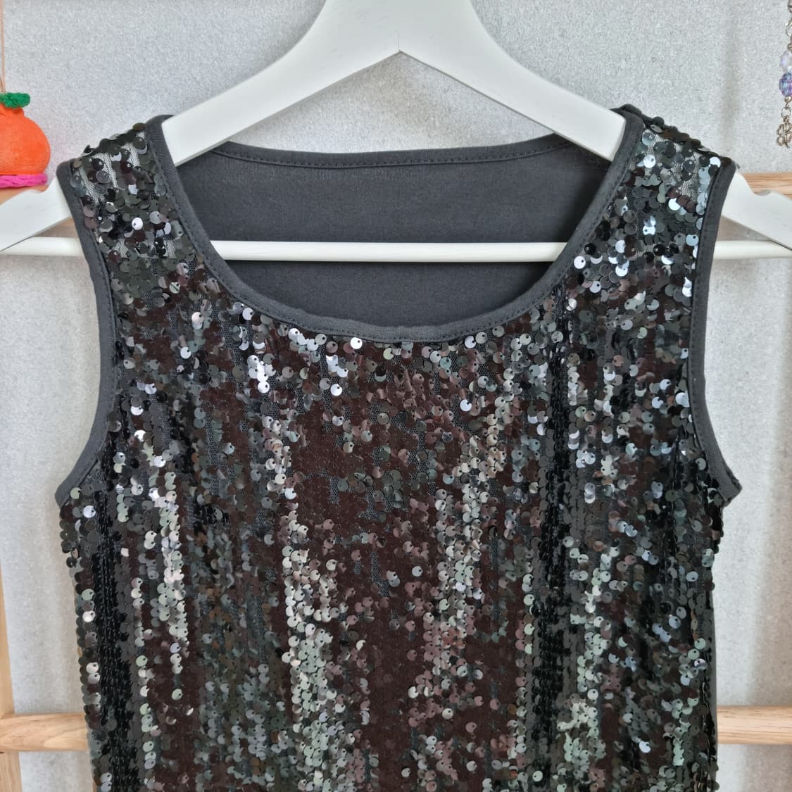 Black Spangle Sleeveless 상품이미지2