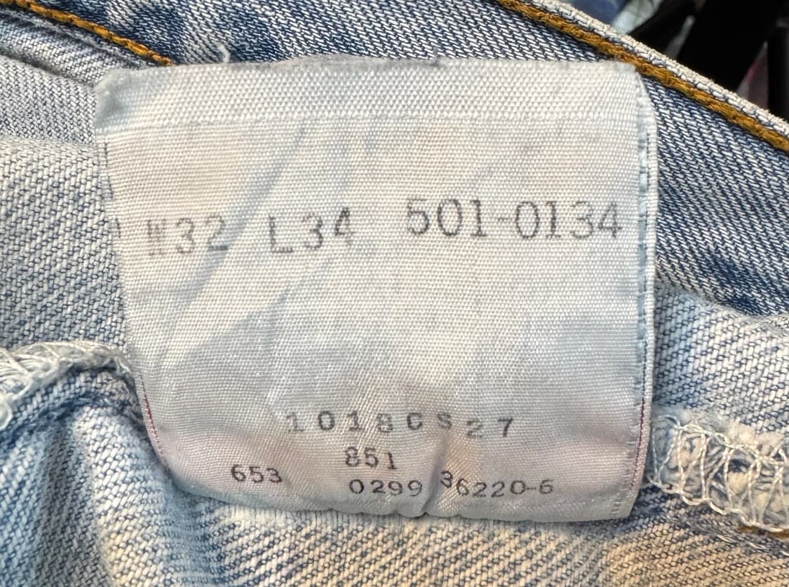 90s usa 빈티지 리바이스 501 데님 32(30~31) (564) 상품이미지5