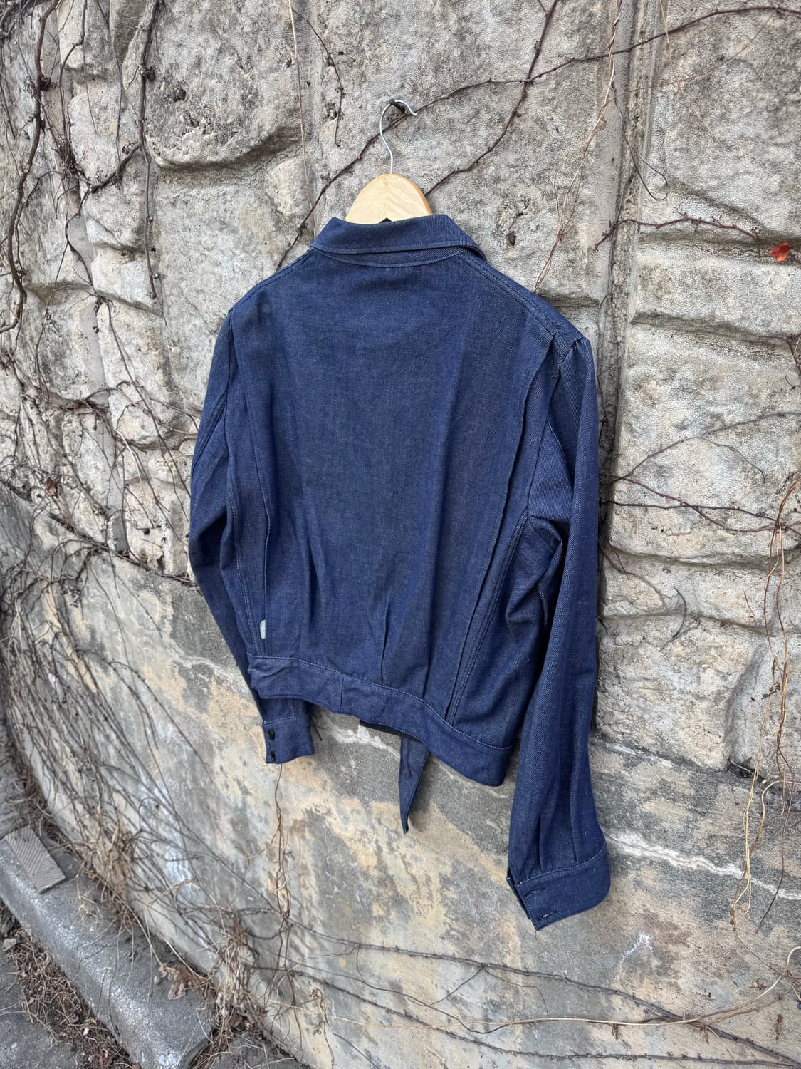 70s 이탈리아군 오리지널 데님 아이크 배틀드레스 트러커 자켓 상품이미지5