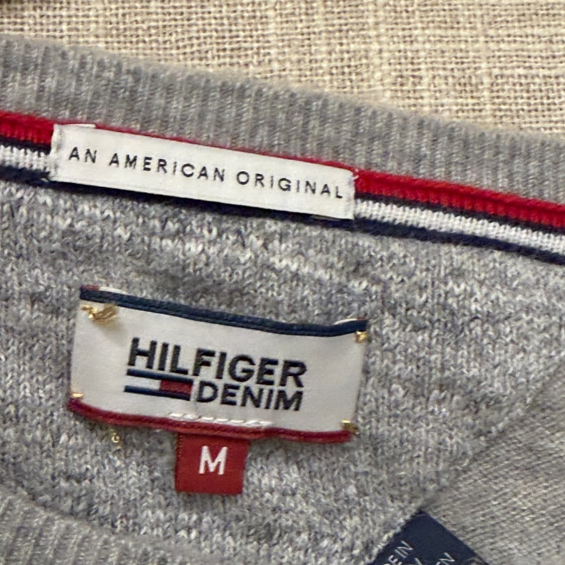 타미힐피거 별 패턴 울 니트 M 그레이 (w) 상품이미지3