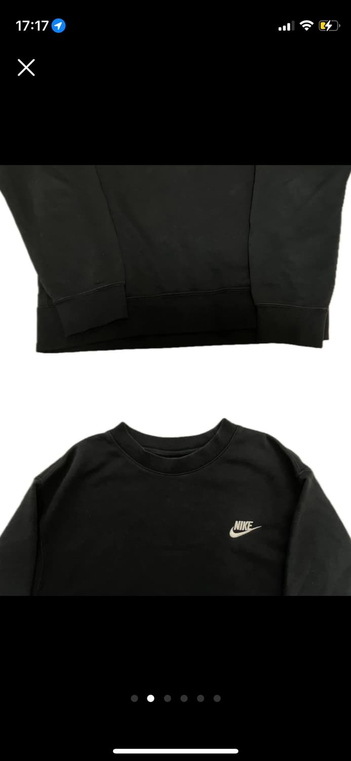 나이키 블랙 맨투맨 상품이미지2